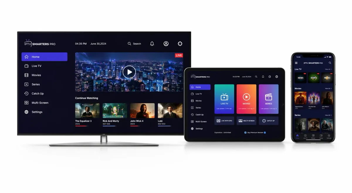Hovedillustrasjon for 2026-guiden til å installere IPTV Smarters Pro på en Samsung Smart TV.